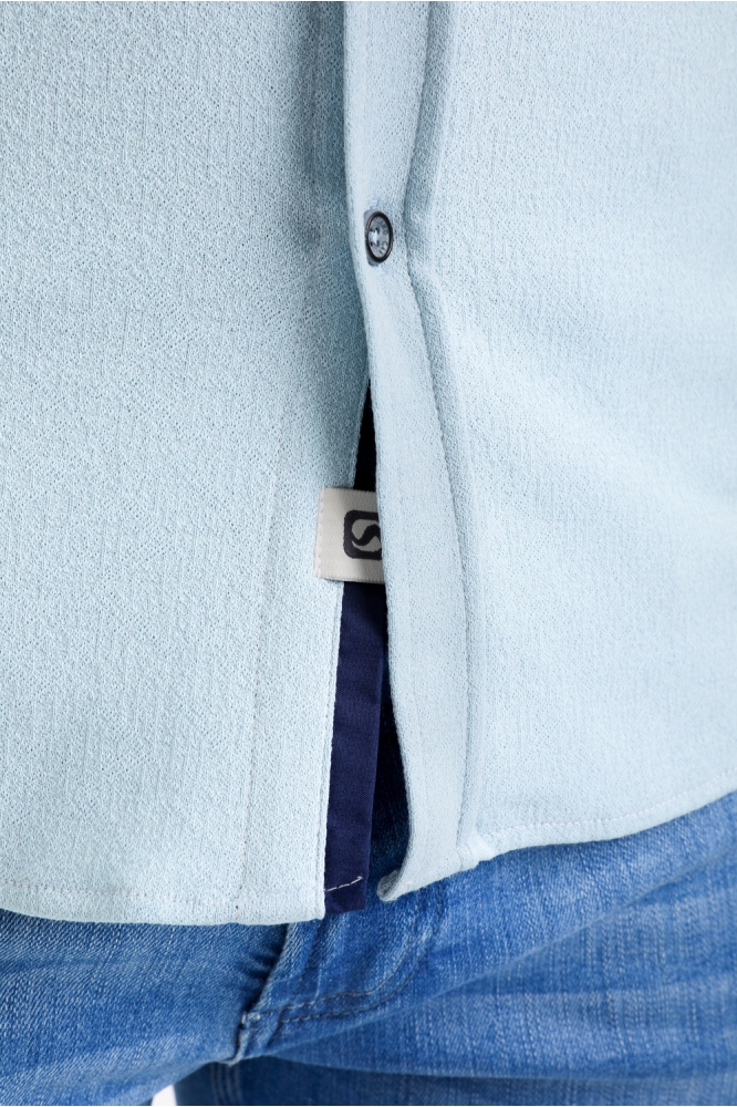 OVERHEMD MET STRUCTUUR 335532 4001 bright blue